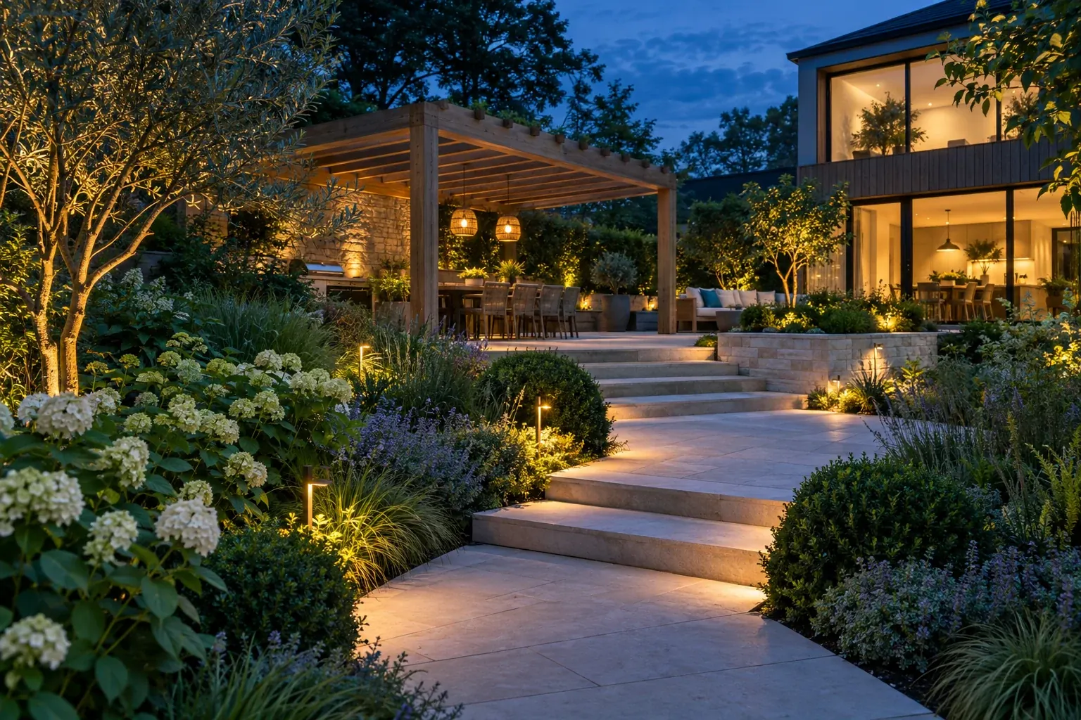 Illustrative Oak and Field landscaping website